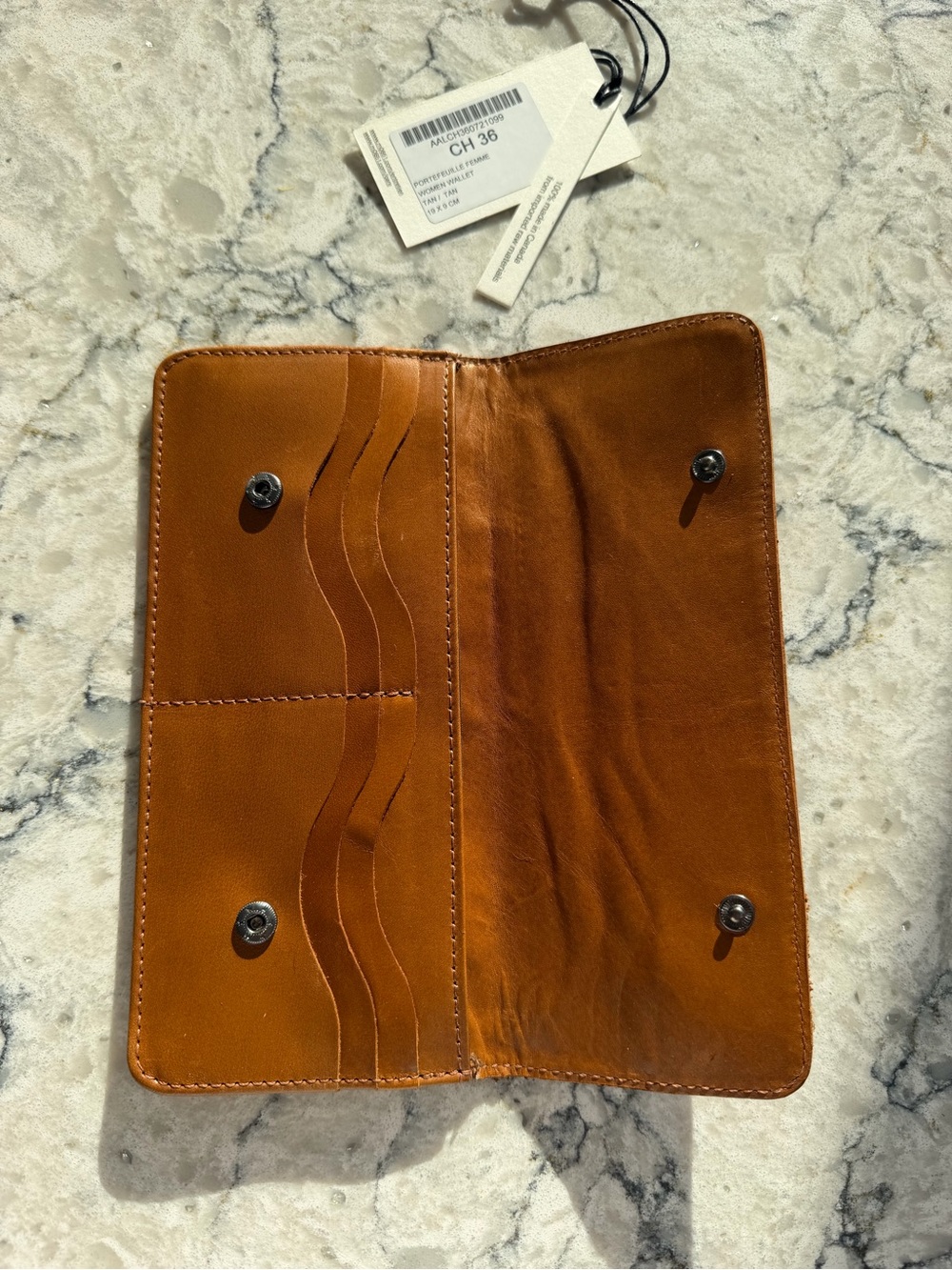 MCM Leather Continental Wallet in Brown NWT